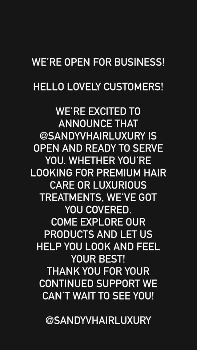 Post 4 by Sandyv Hairluxury on Instagram (video)