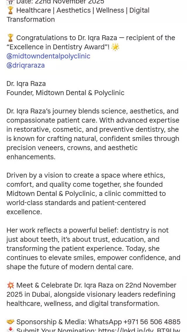 Post 8 by Dr Iqra Raza on Instagram (video)