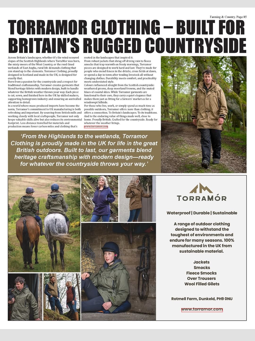 Post 10 by UK Made Outdoor Waterproof Clothing on Instagram (image)