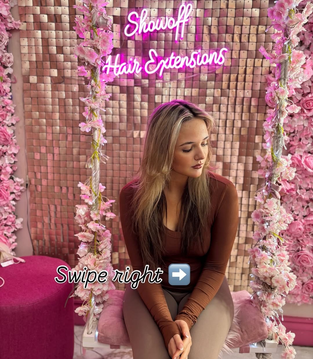 Post 8 by Showoff hair extensions on Instagram (carousel)