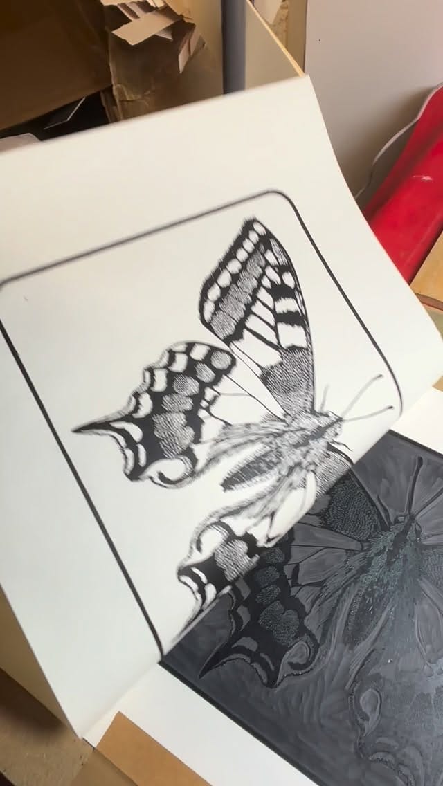 Post 1 by Matt Hooper - Printmaker on Instagram (video)