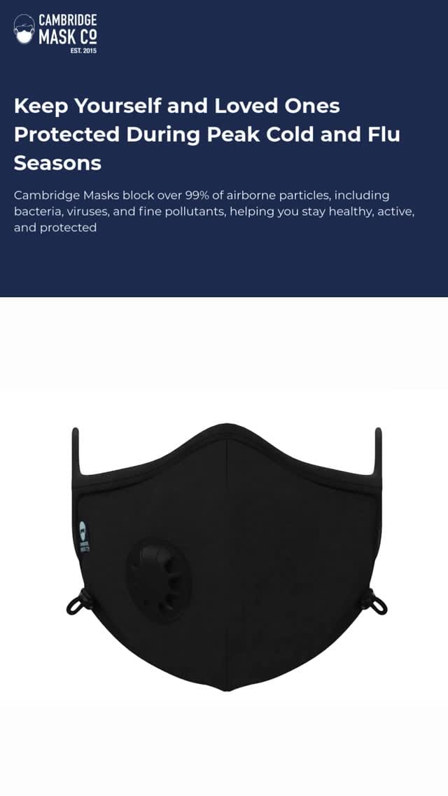 Post 1 by Cambridge Mask | Founded 2015 on Instagram (video)
