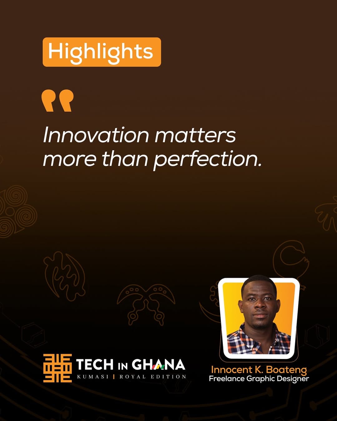 Post 8 by TechinGhana Conference on Instagram (carousel)