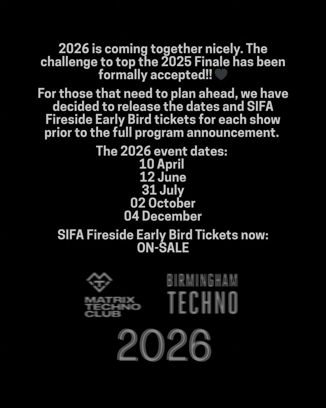 Post 1 by Birmingham Techno on Instagram (image)