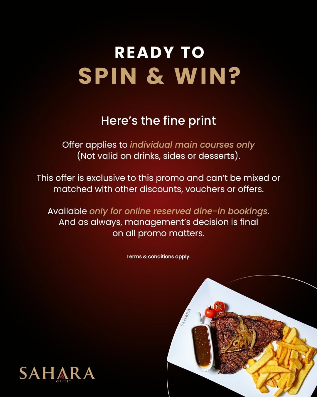 Post 4 by Sahara Grill on Instagram (image)