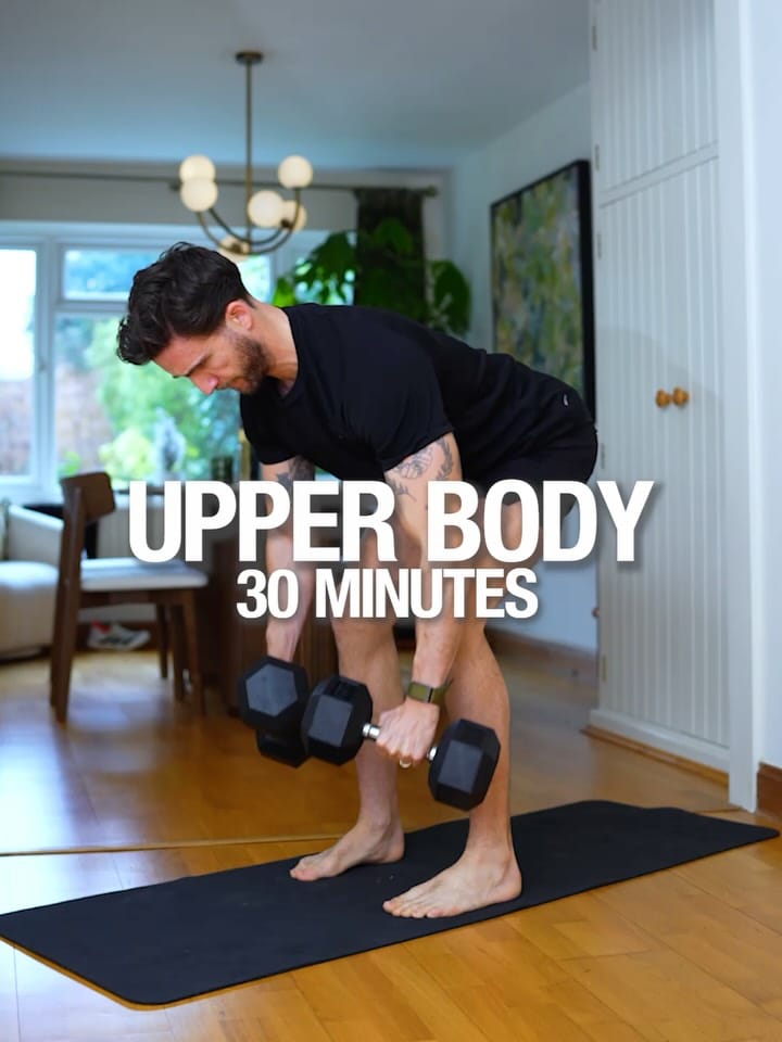 Post 4 by James Stirling - HOME WORKOUTS 💪🏻 on Instagram (carousel)
