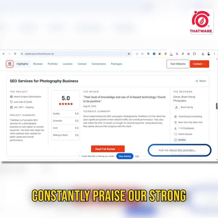 Post 3 by ThatWare LLP on Instagram (video)