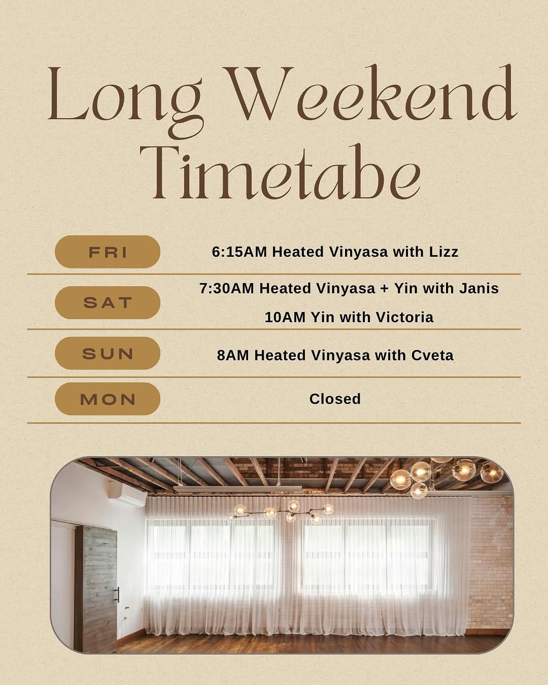 Post 9 by Yoga Loft on Instagram (image)