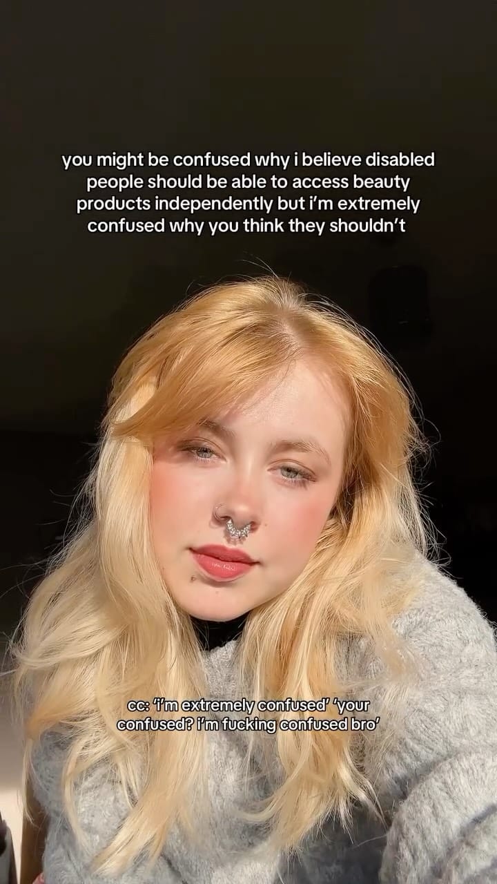 Post 10 by Saskia Müller | Accessible Beauty on Instagram (video)