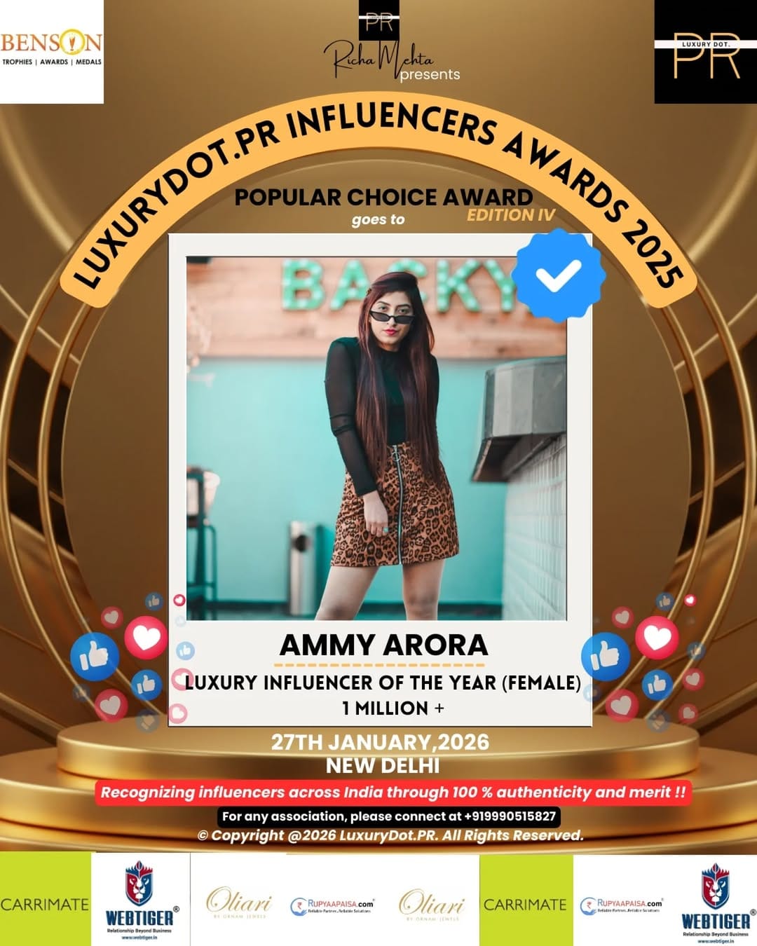 Post 1 by Ammy Arora on Instagram (image)