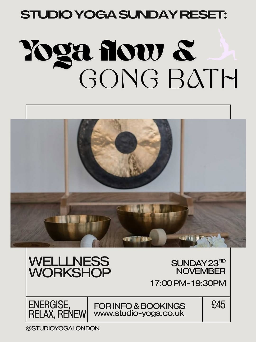 Post 5 by Studio Yoga London on Instagram (image)