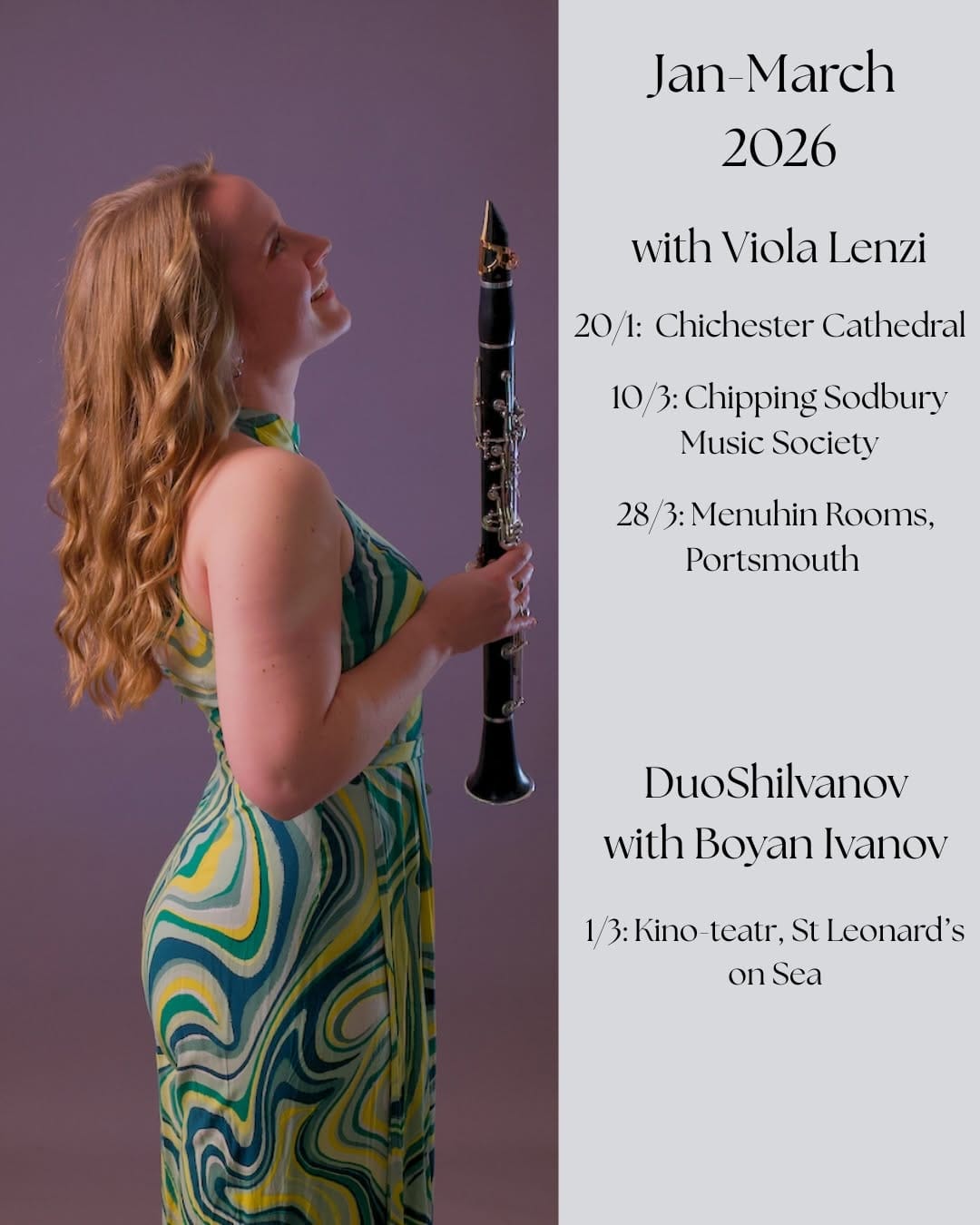 Post 3 by Hannah Shilvock | bass clarinet & yoga on Instagram (carousel)
