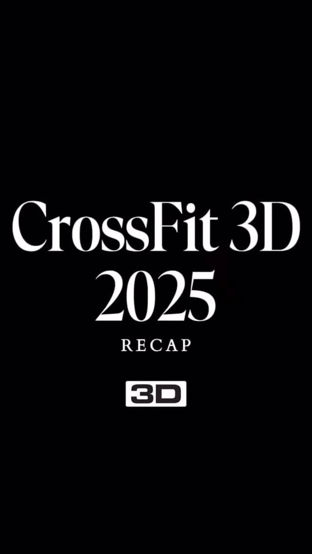 Post 7 by CrossFit 3D on Instagram (video)