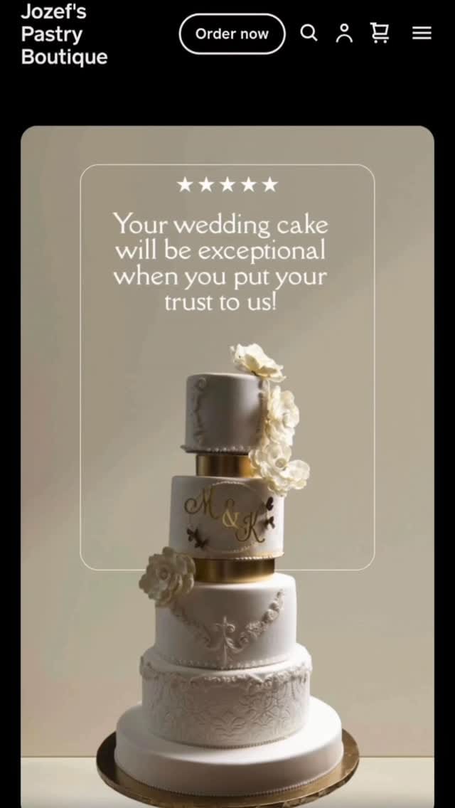 Post 1 by Jozef’s Pastry Boutique on Instagram (video)