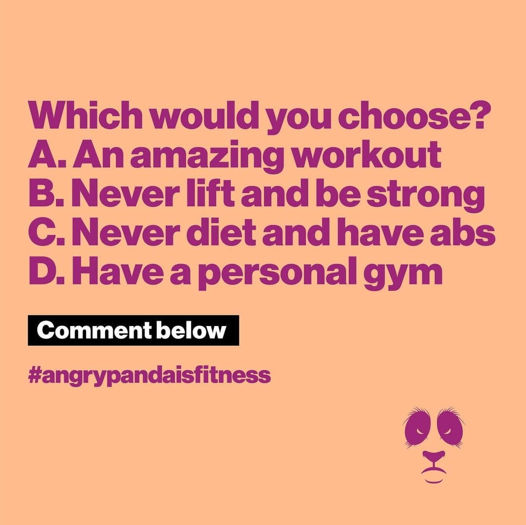 Post 7 by Angry Panda Fitness Apparel on Instagram (image)