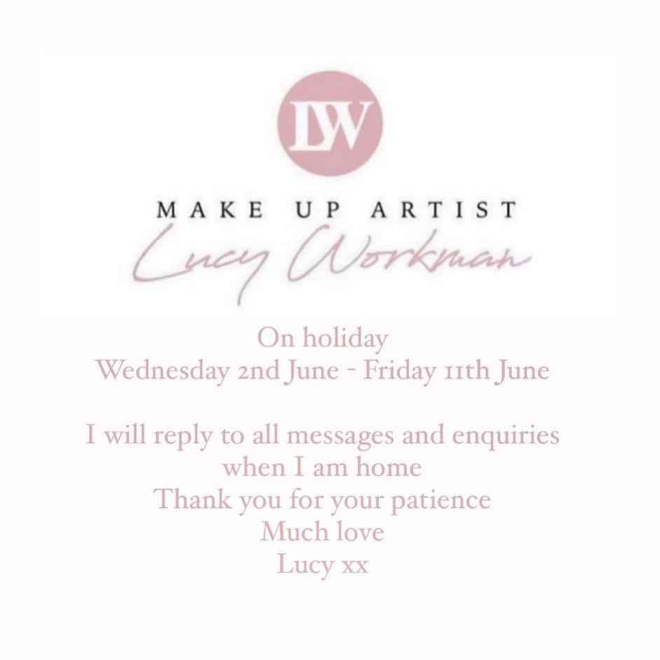 Post 1 by Lucy Workman MUA on Instagram (image)