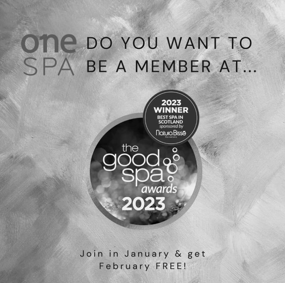 Post 8 by One Spa, Edinburgh on Instagram (image)