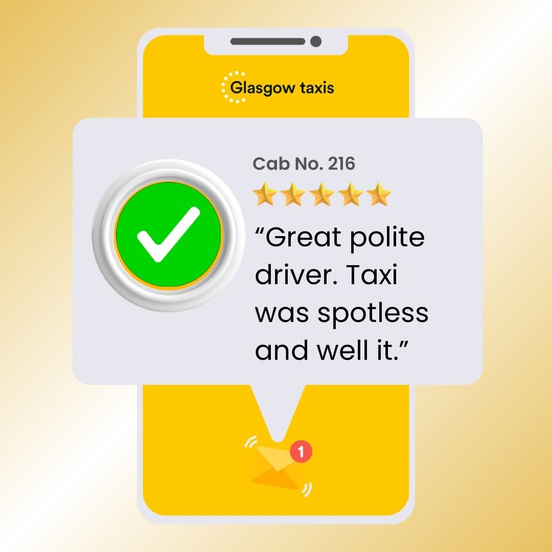 Post 1 by Glasgow Taxis on Instagram (image)