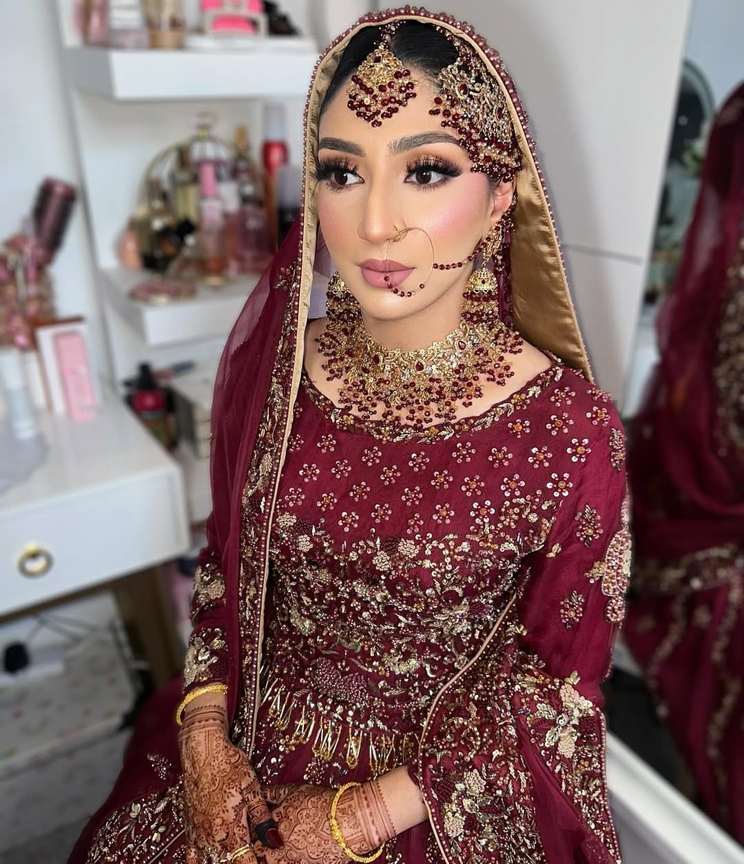 Post 10 by Qasira Aftab Bridal Artist on Instagram (carousel)