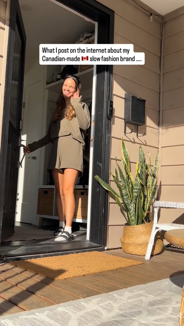 Post 7 by Prana Vida | Slow Fashion, Made in Canada on Instagram (video)