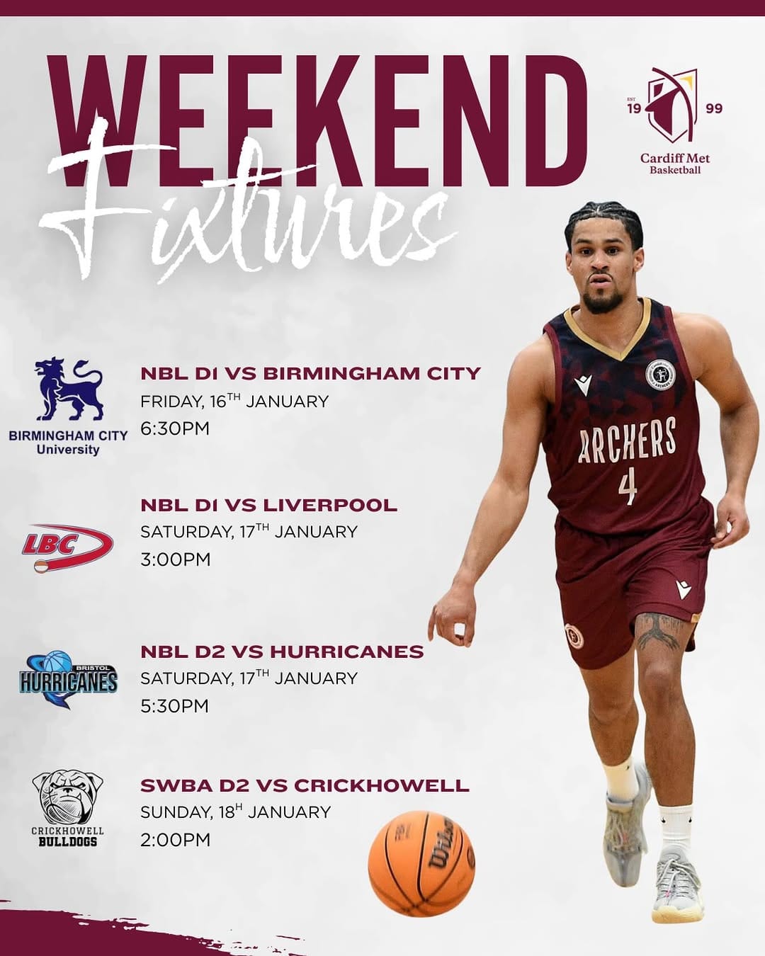 Post 8 by Cardiff Met Sport on Instagram (image)