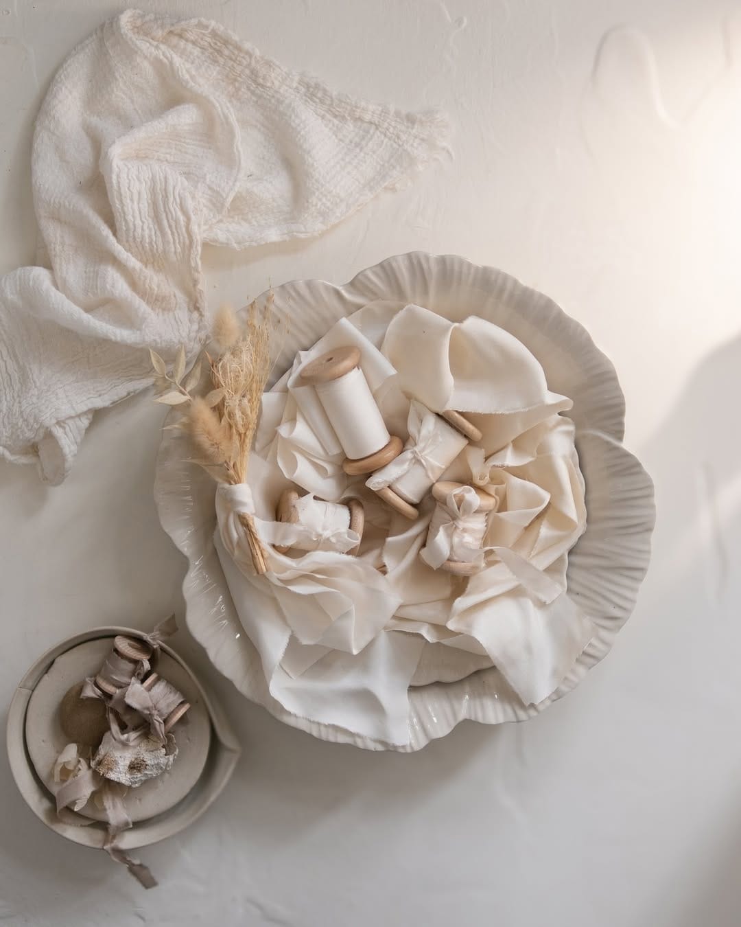 Post 2 by Stella Wolfe | Curated Hand-Dyed Silk Ribbon on Instagram (image)