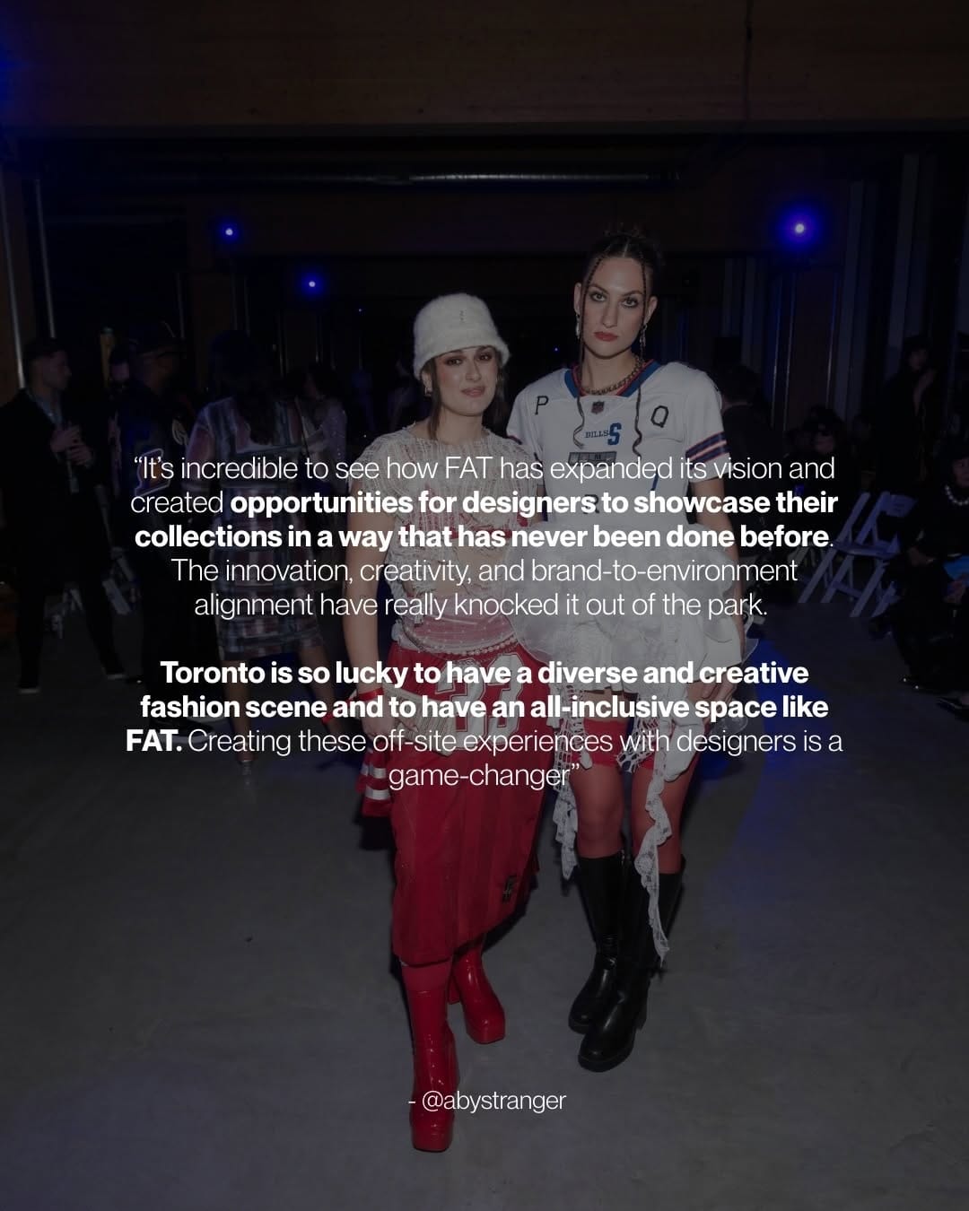 Post 8 by Fashion Art Toronto on Instagram (carousel)