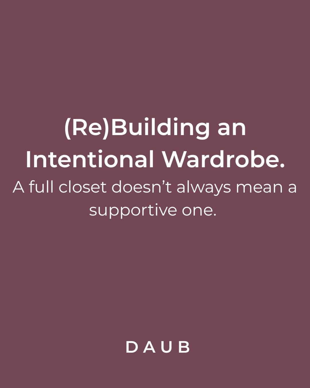 Post 4 by DAUB | Sustainable Elevated Basics 🇨🇦 on Instagram (carousel)