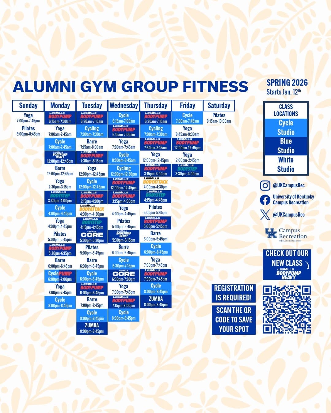 Post 5 by UK Campus Rec on Instagram (carousel)