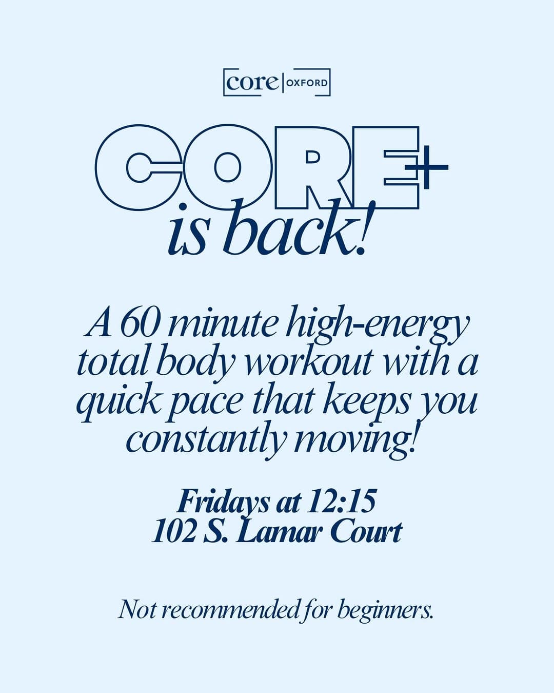 Post 1 by CoreFitness on Instagram (image)