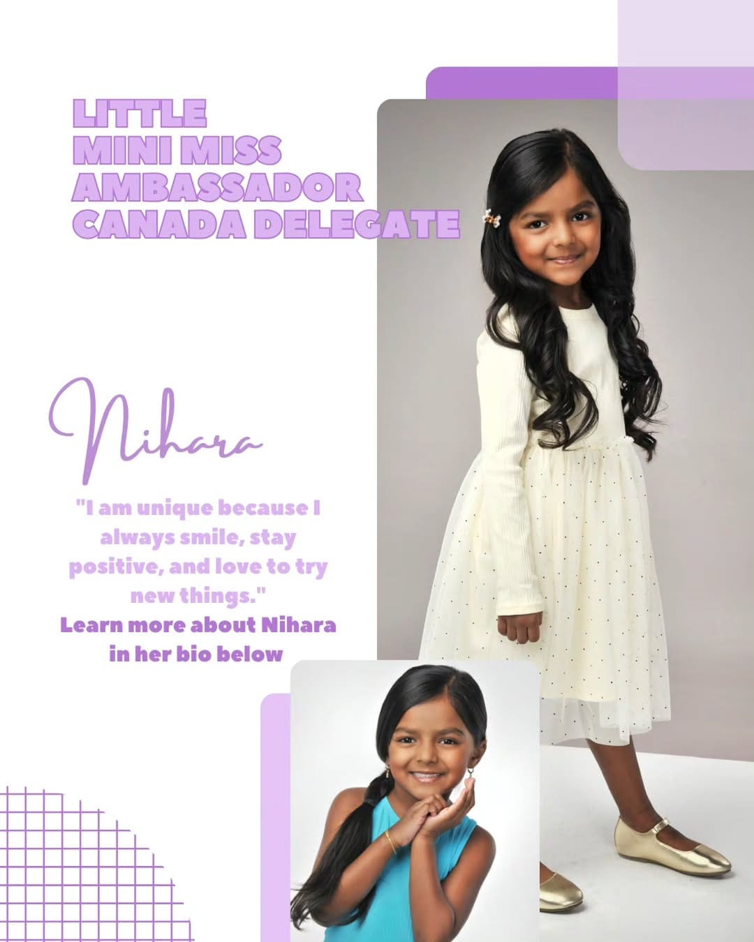 Post 4 by Toronto Kids Model | Nihara on Instagram (image)