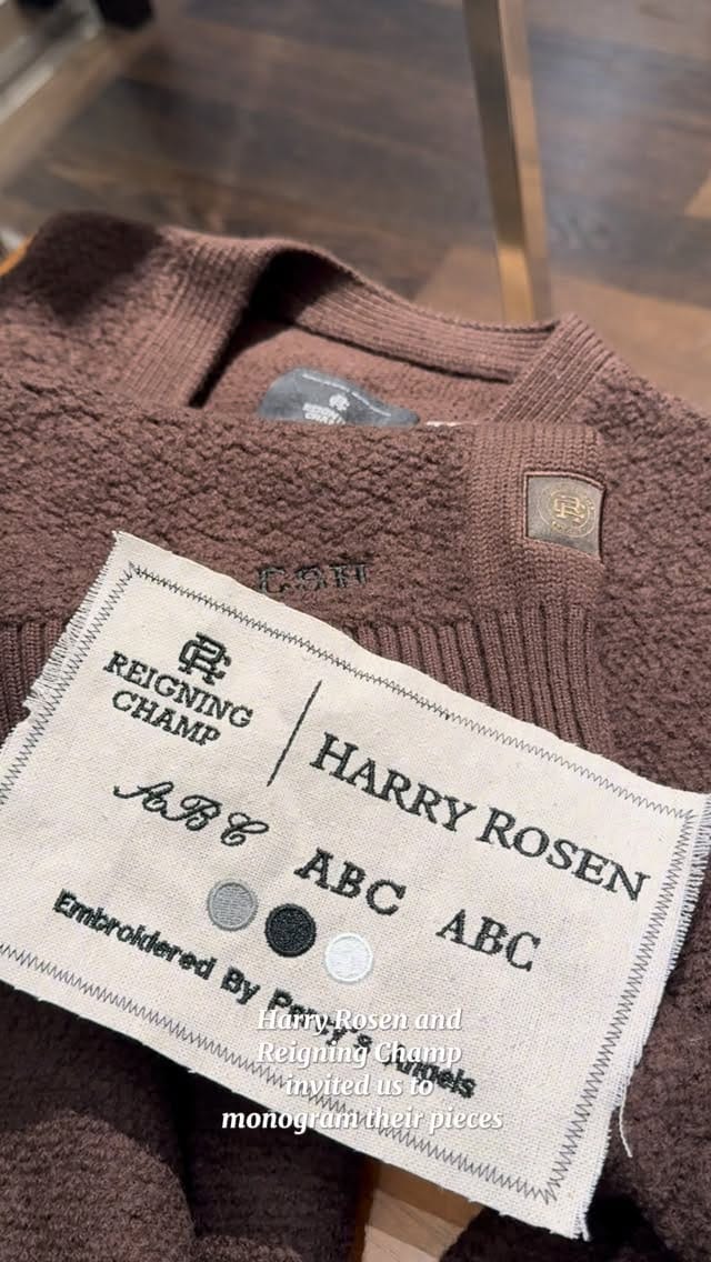 Post 1 by Custom & Live Embroidery | Vancouver BC on Instagram (video)