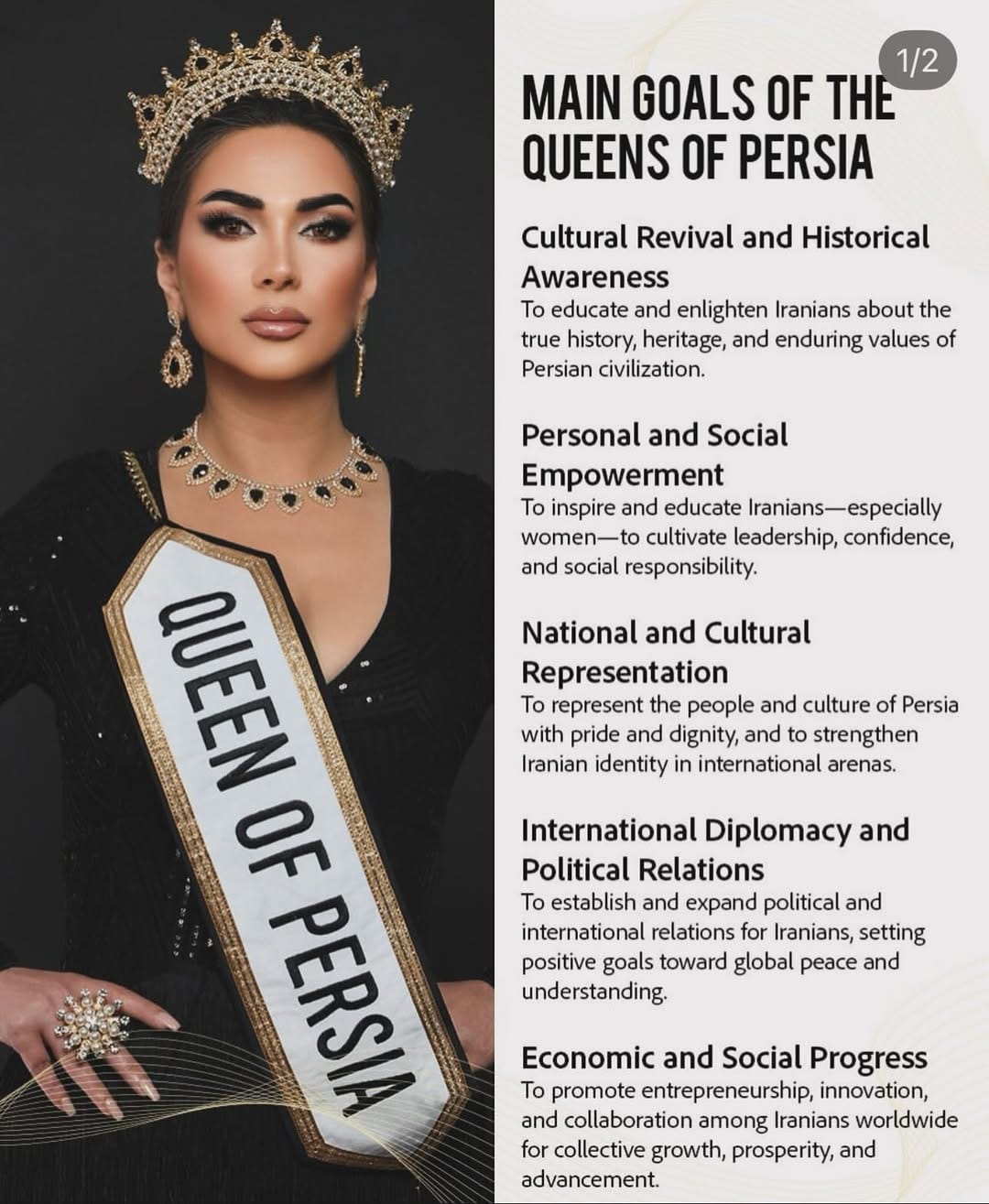 Post 1 by 👑MINA.QUEEN OF PERSIA👑 on Instagram (carousel)