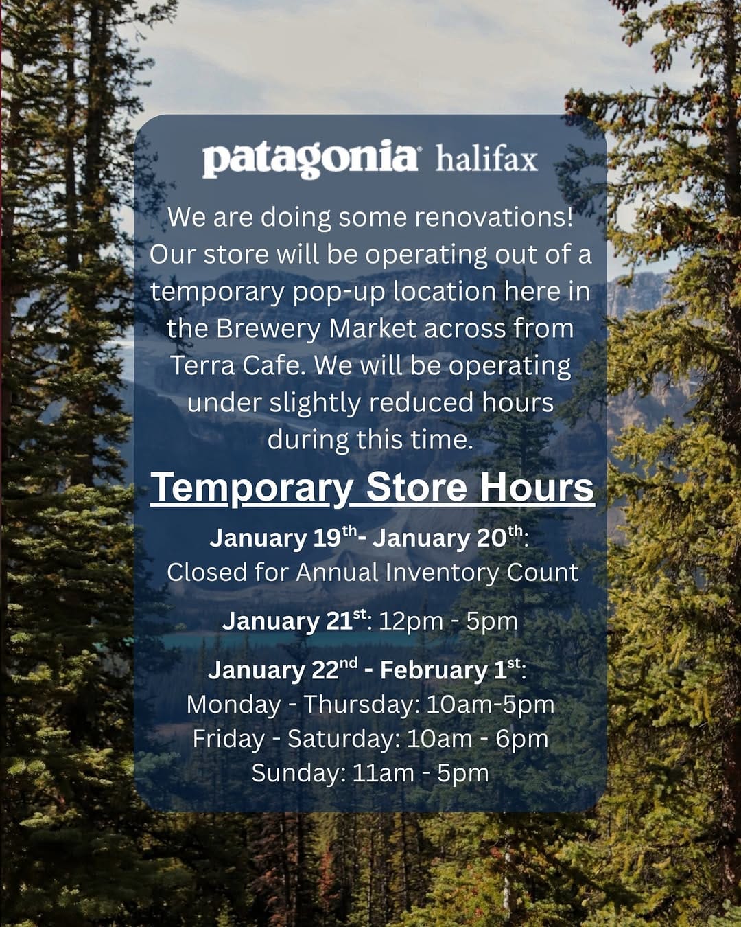 Post 1 by Patagonia Halifax on Instagram (image)