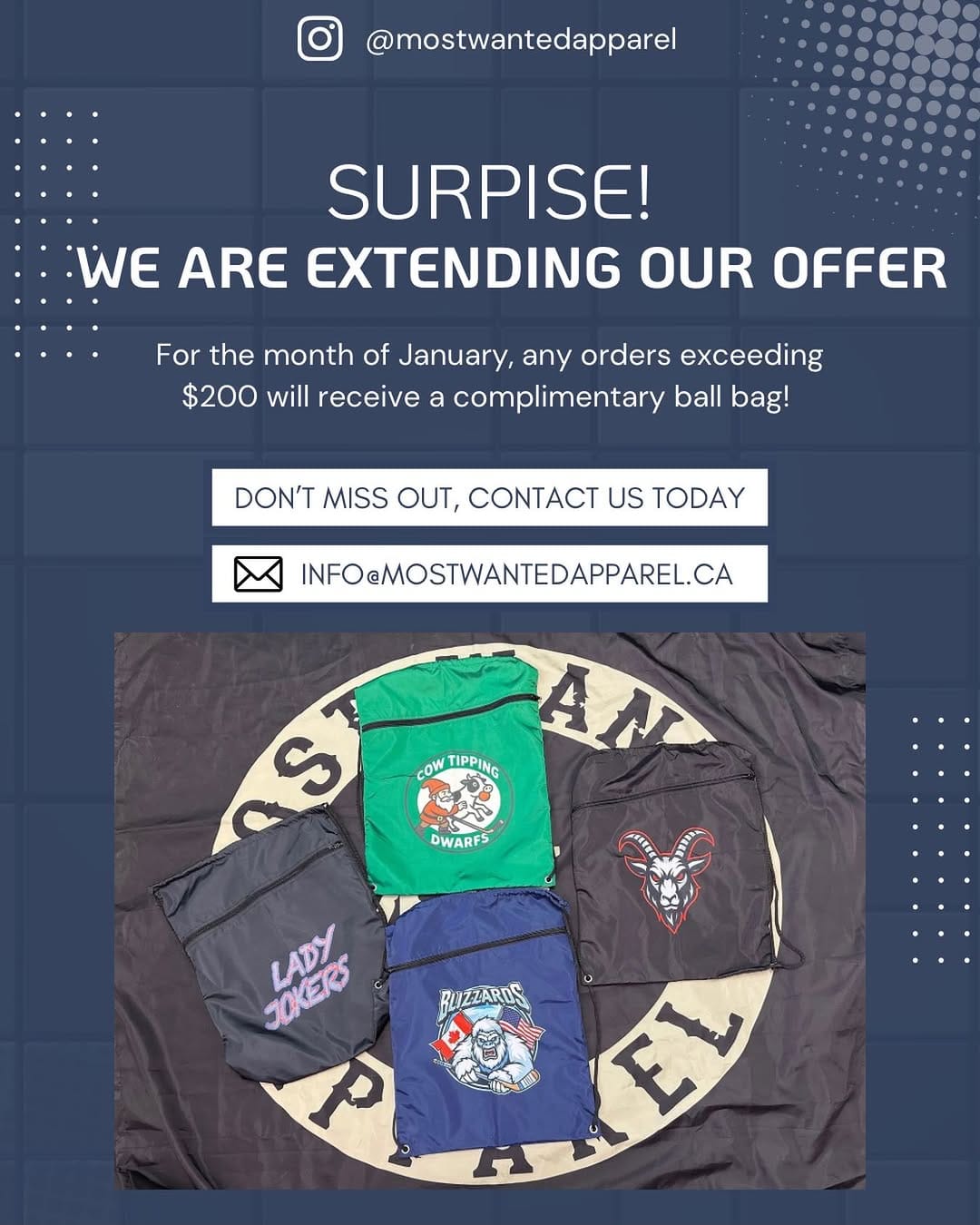 Post 4 by Most Wanted Apparel on Instagram (image)