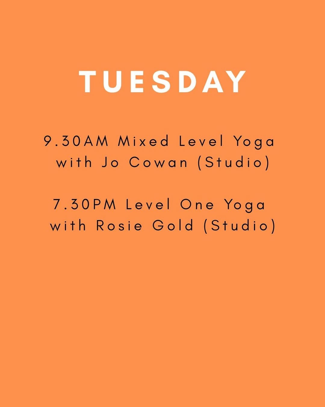 Post 9 by Yoga On The Lane on Instagram (image)