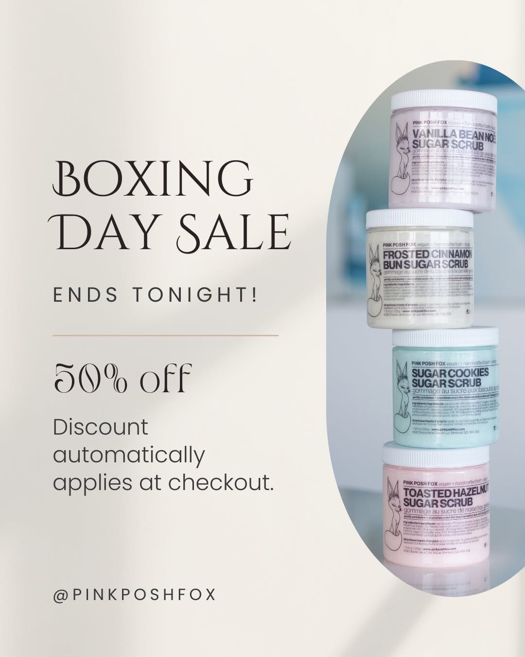 Post 1 by Pink Posh Fox Inc. Bath + Body on Instagram (image)