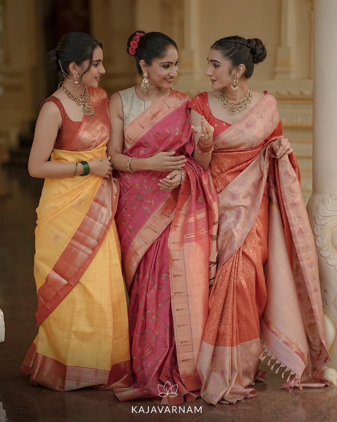 Post 7 by Kajavarnam | Sarees And Fabrics on Instagram (image)