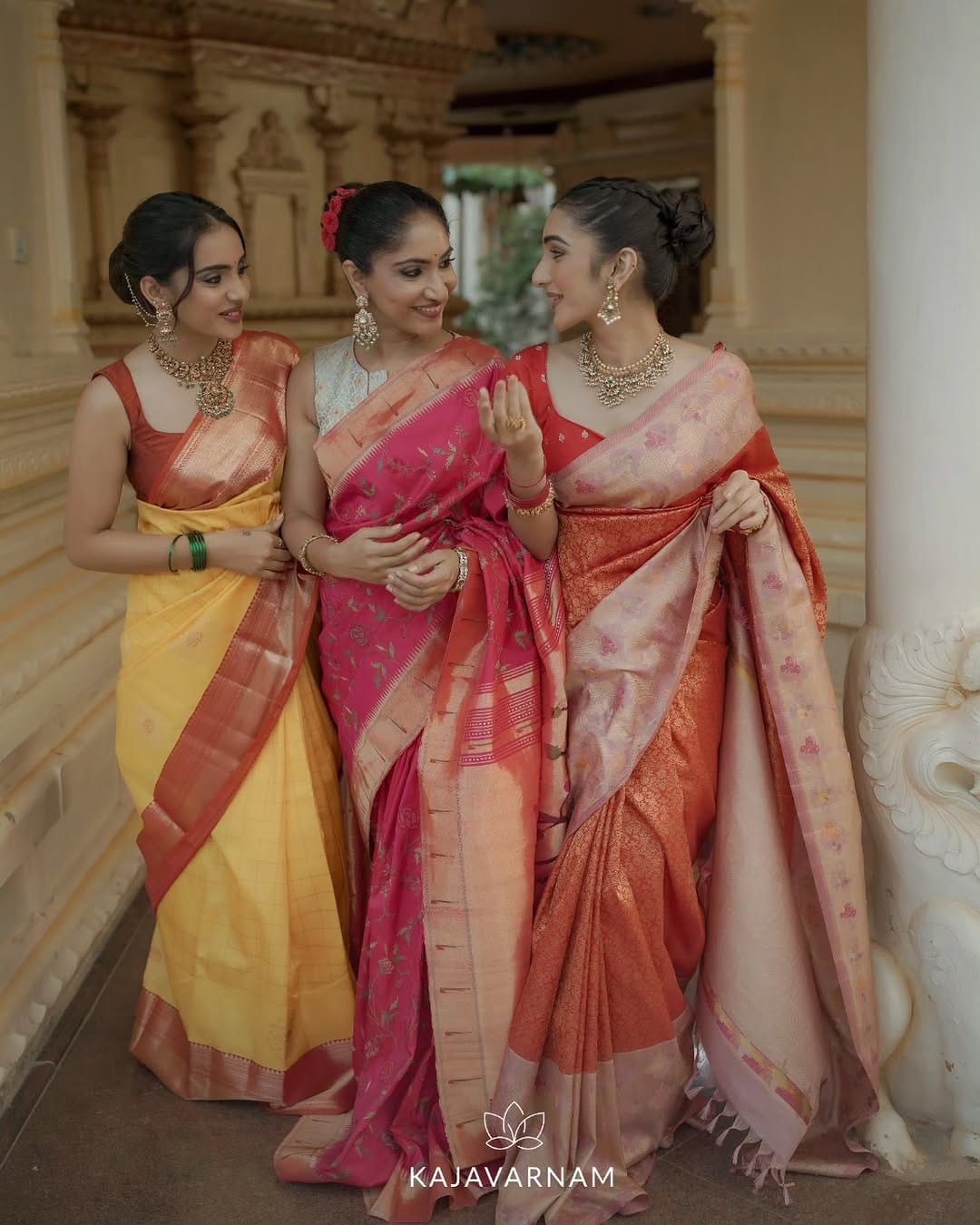 Post 3 by Kajavarnam | Sarees And Fabrics on Instagram (image)