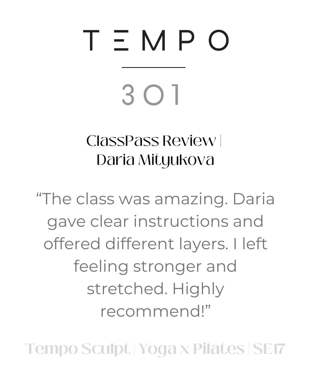 Post 9 by TEMPO 301 • REFORMER PILATES LONDON on Instagram (carousel)