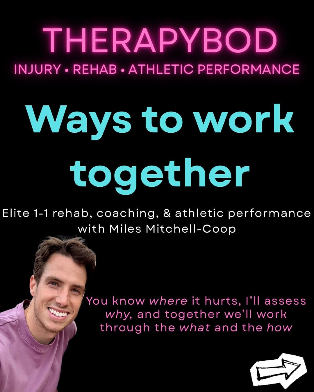 Post 8 by Miles Mitchell-Coop • Sports Injury Rehab • Athletic Performance on Instagram (carousel)
