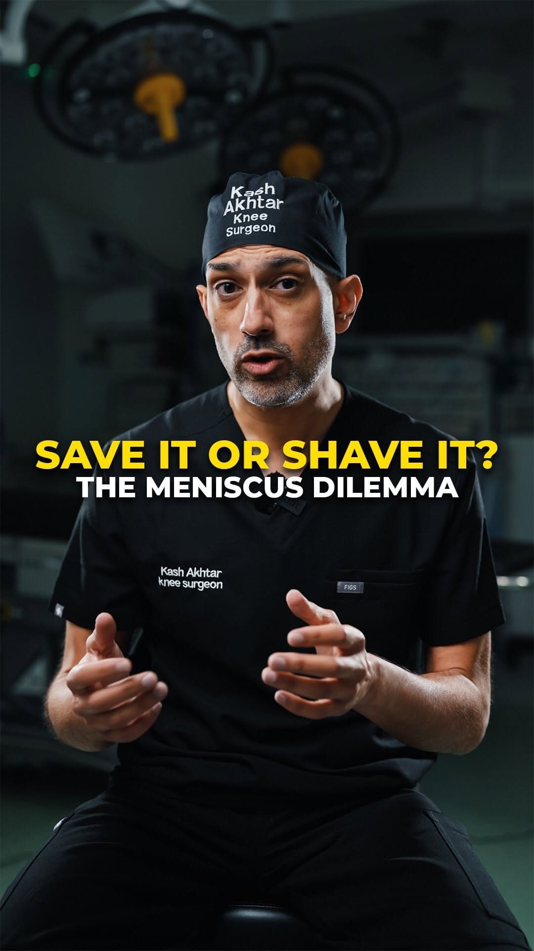 Post 9 by Dr Kash Akhtar | ACL, Meniscus, Cartilage on Instagram (video)
