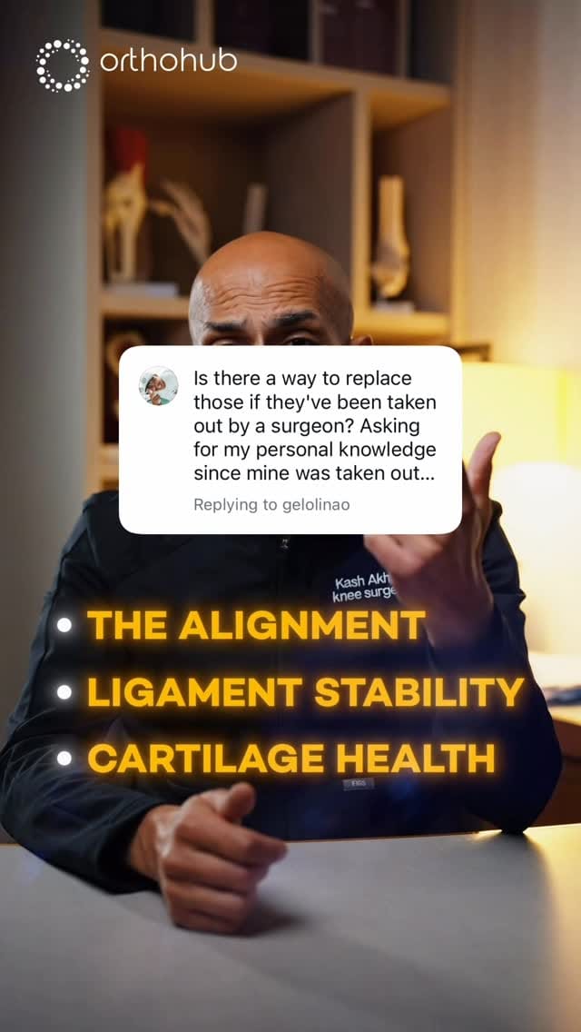 Post 3 by Dr Kash Akhtar | ACL, Meniscus, Cartilage on Instagram (video)