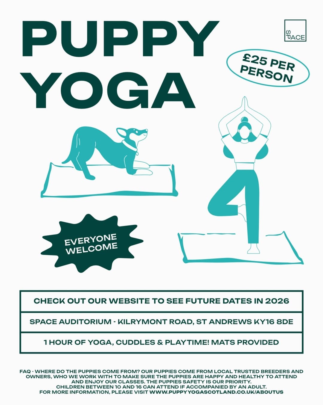 Post 1 by Puppy Yoga Edinburgh on Instagram (image)