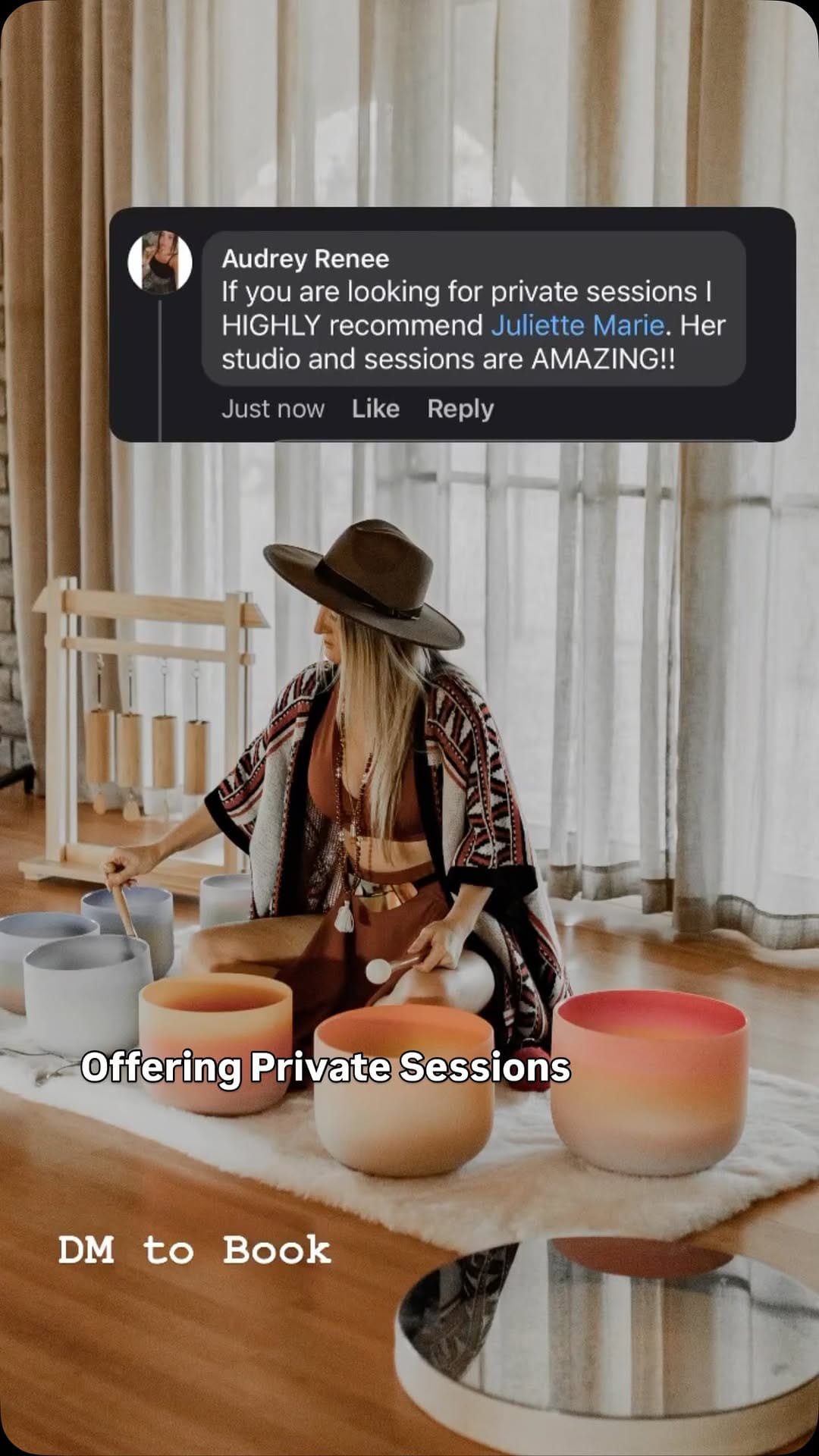 Post 8 by Juliette Marie • Sound Healing | Yoga | Empowerment Coaching ✨ on Instagram (video)