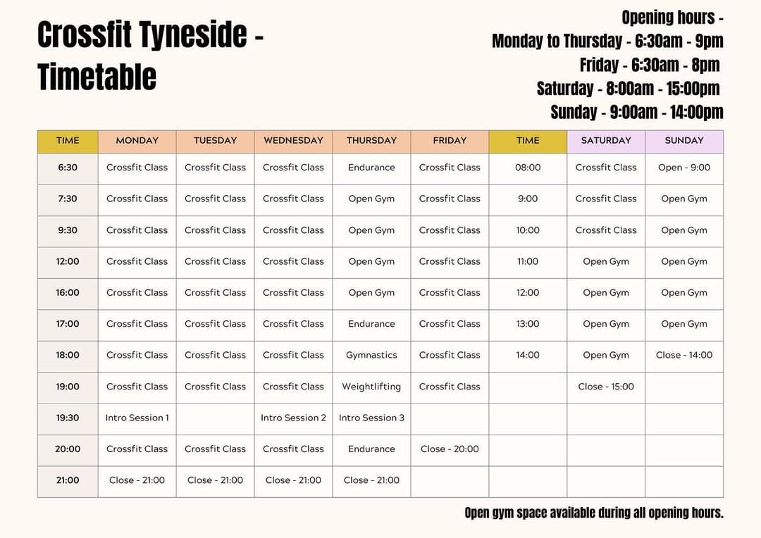 Post 10 by CrossFit Tyneside on Instagram (image)