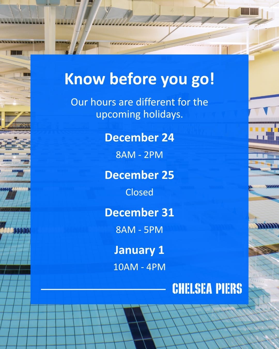Post 8 by Chelsea Piers Athletic Club on Instagram (image)