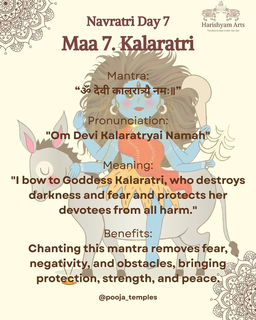 Post 4 by Pooja Temples on Instagram (image)