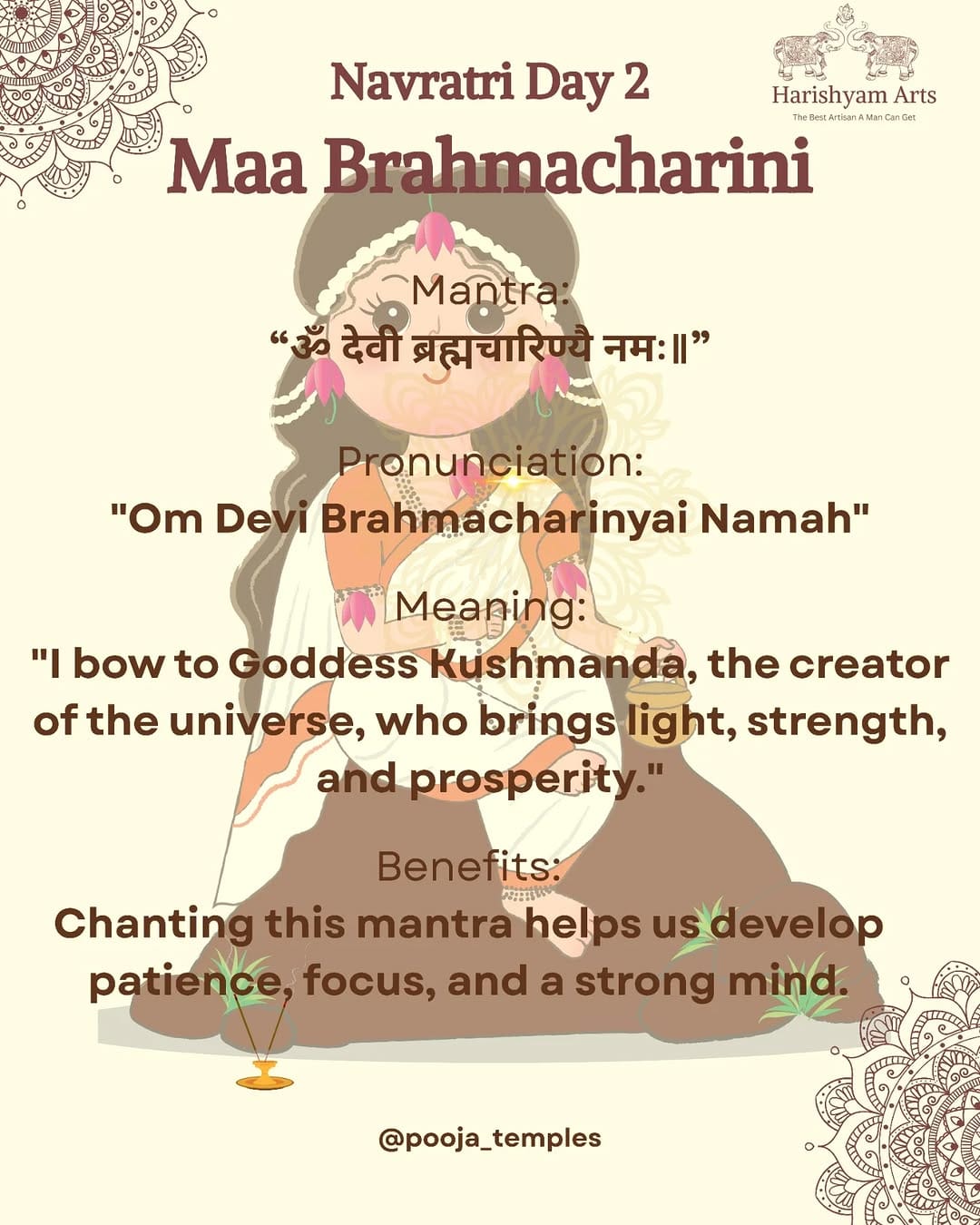 Post 10 by Pooja Temples on Instagram (image)