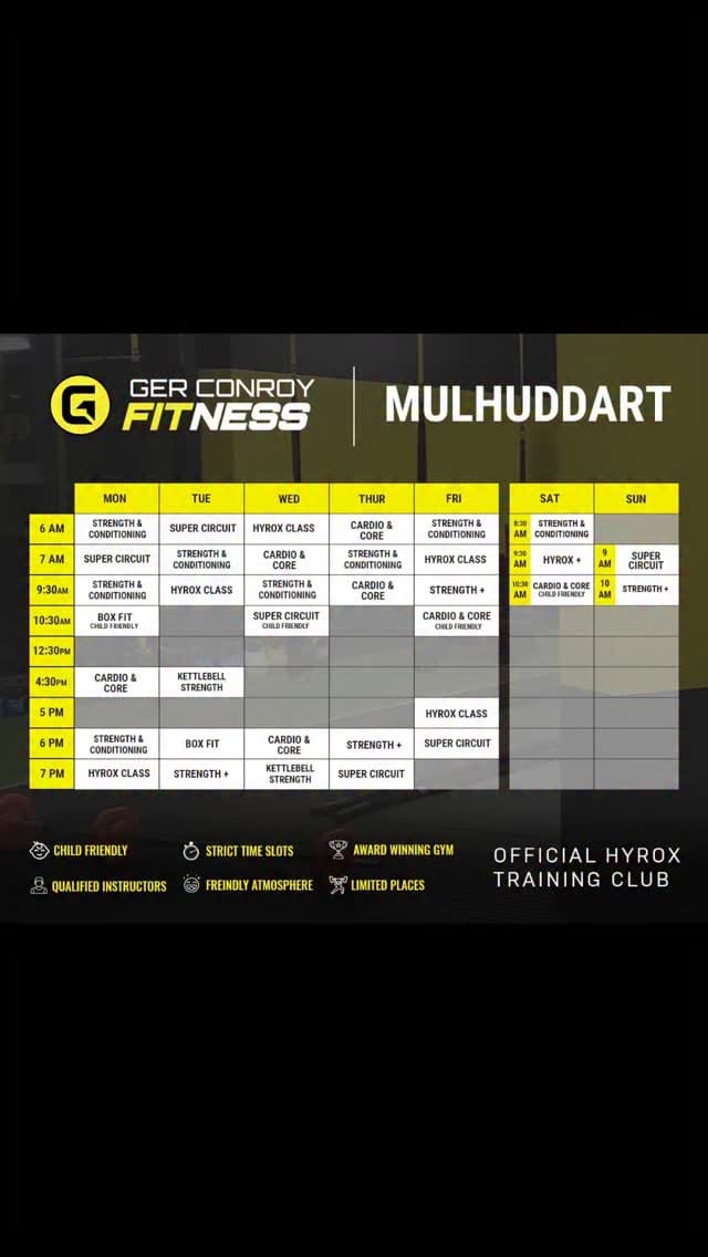 Post 7 by Ger Conroy Fitness on Instagram (video)